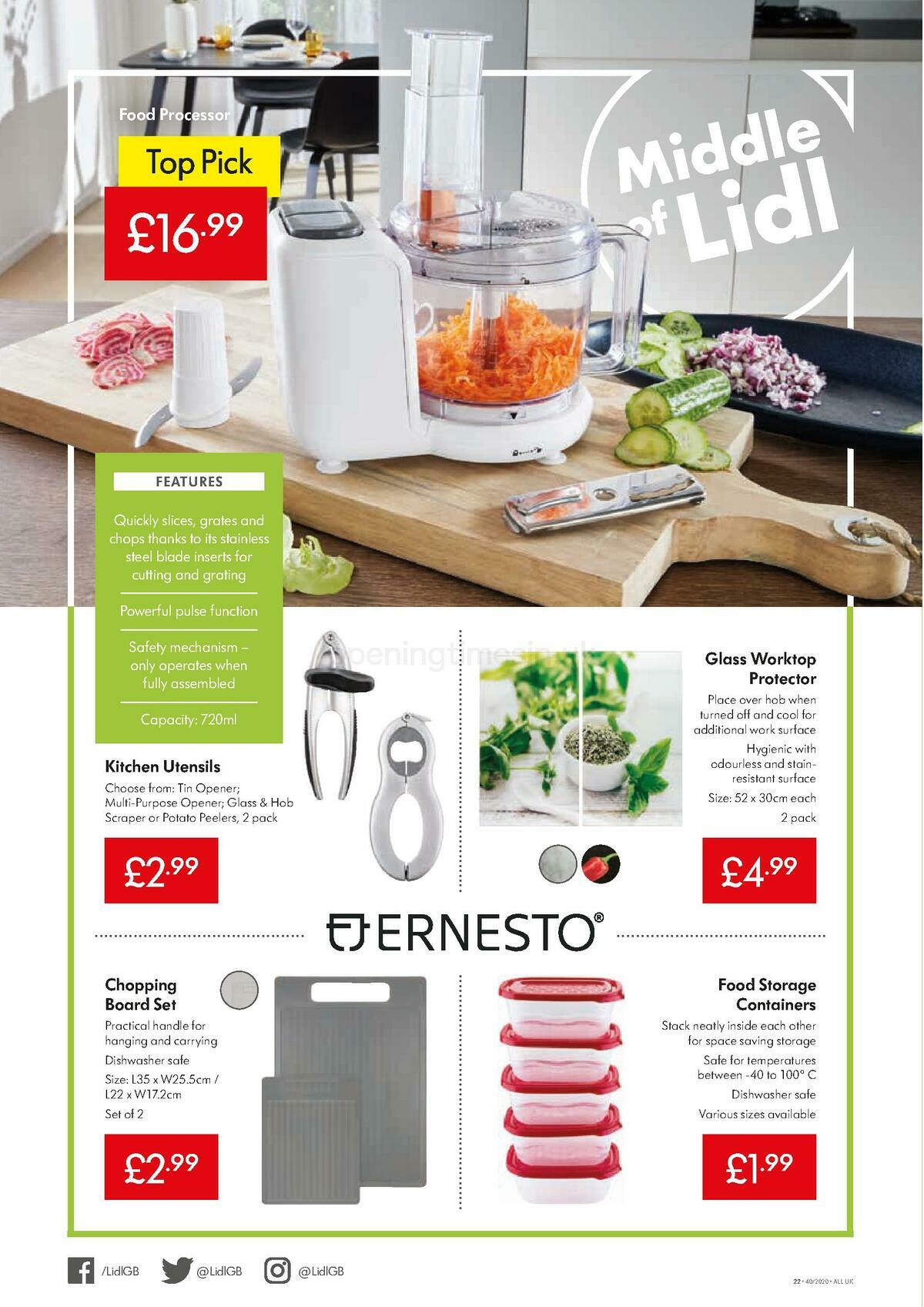 LIDL Offers from 1 October