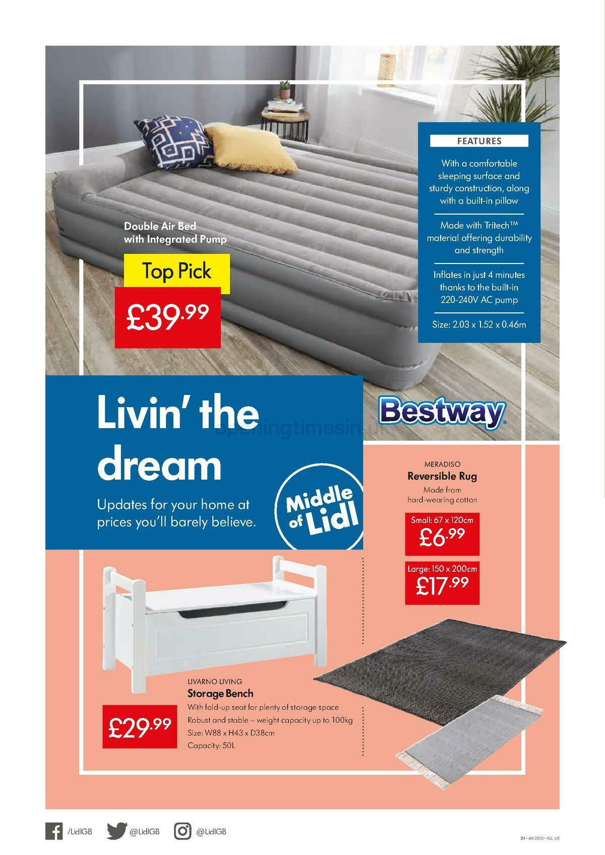 LIDL Offers from 1 October