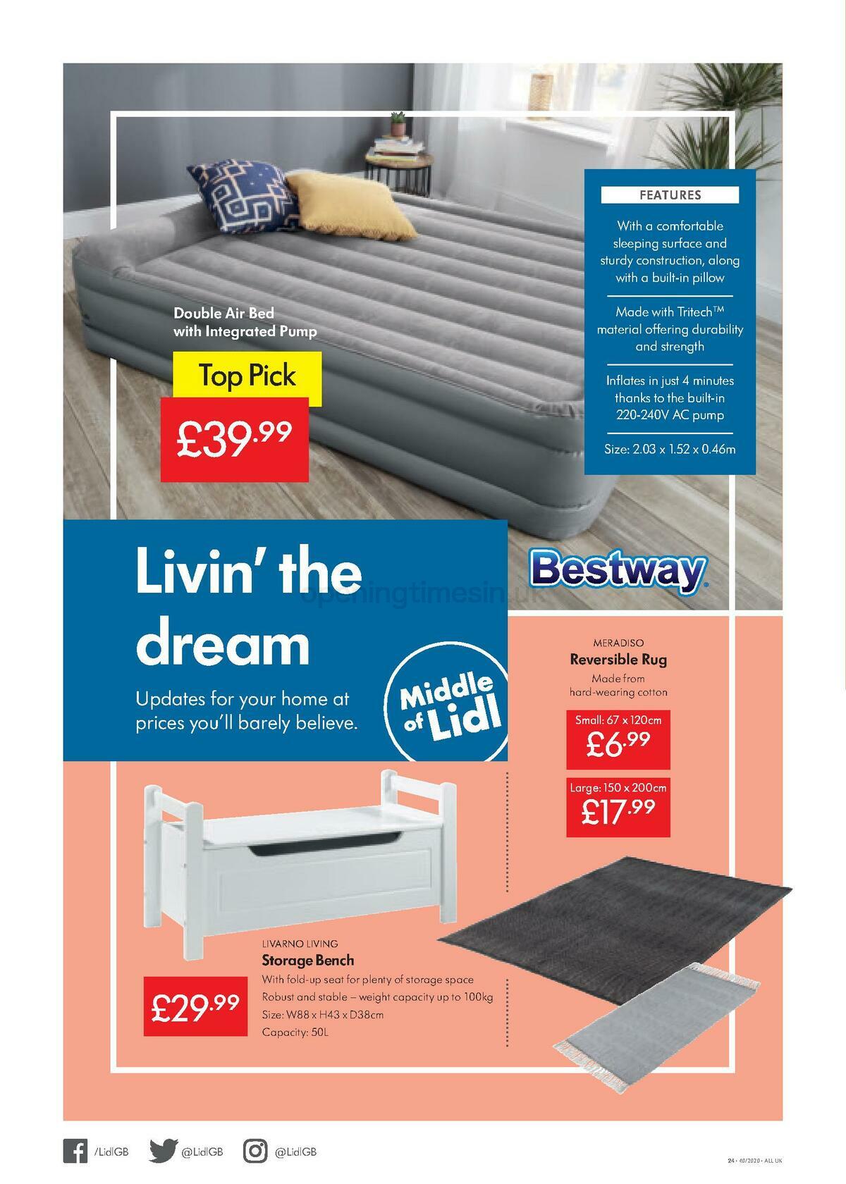 LIDL Offers from 1 October