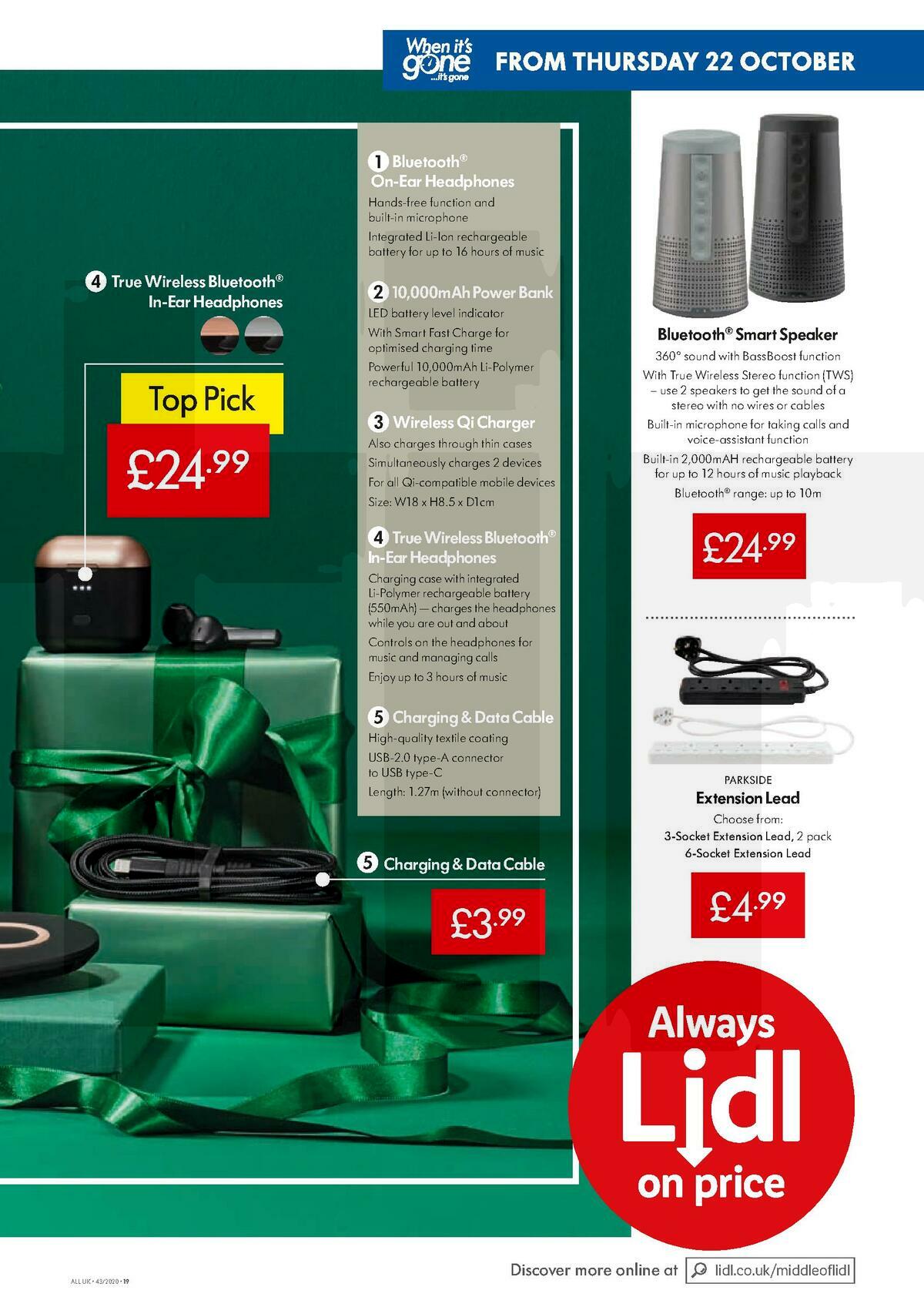 LIDL Offers from 22 October