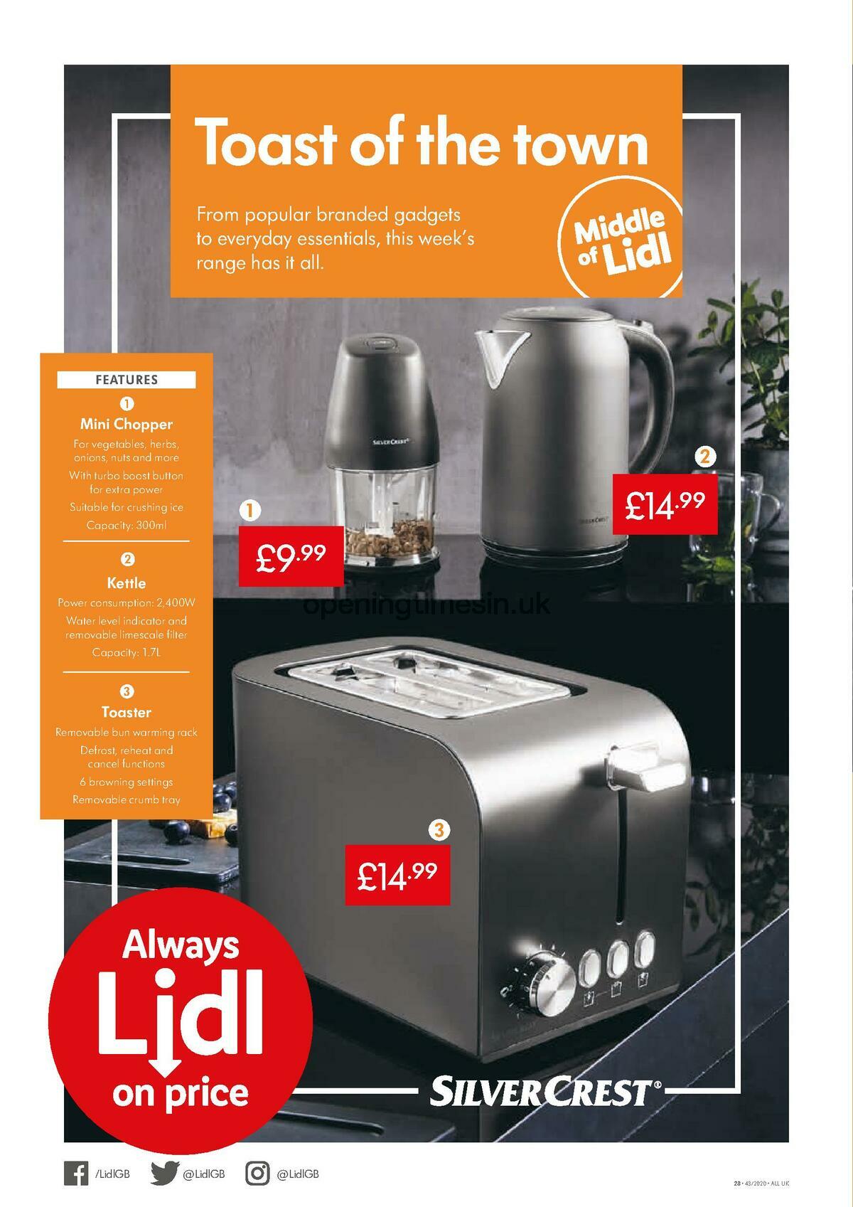 LIDL Offers from 22 October