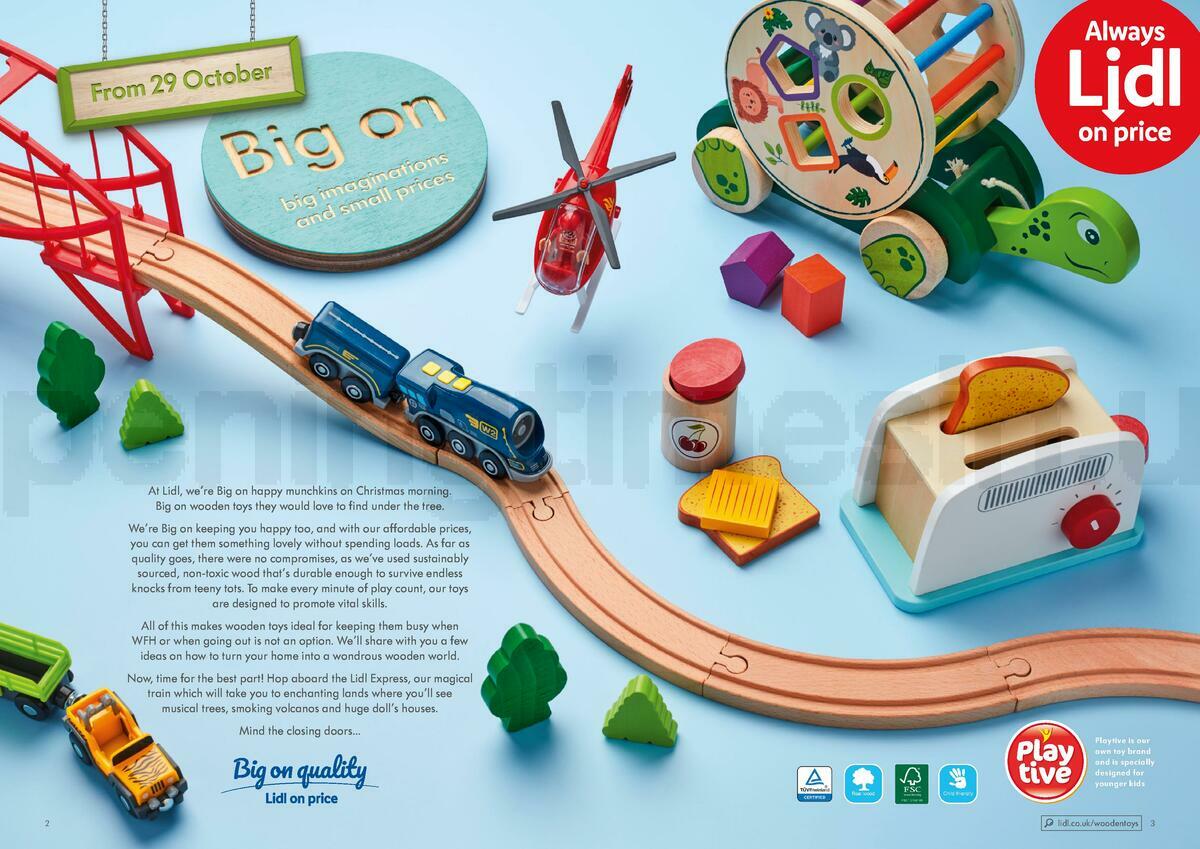 LIDL Wooden Toys Offers from 29 October