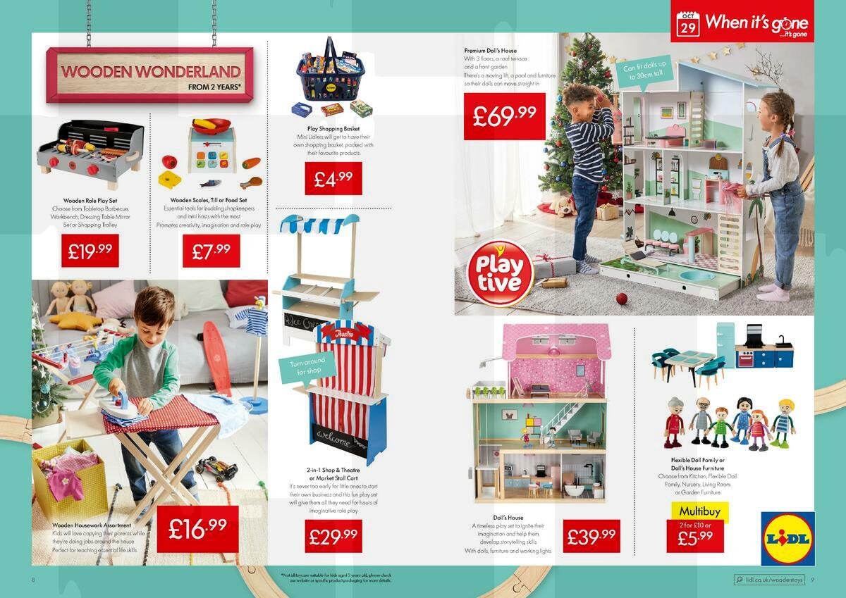 LIDL Wooden Toys Offers from 29 October