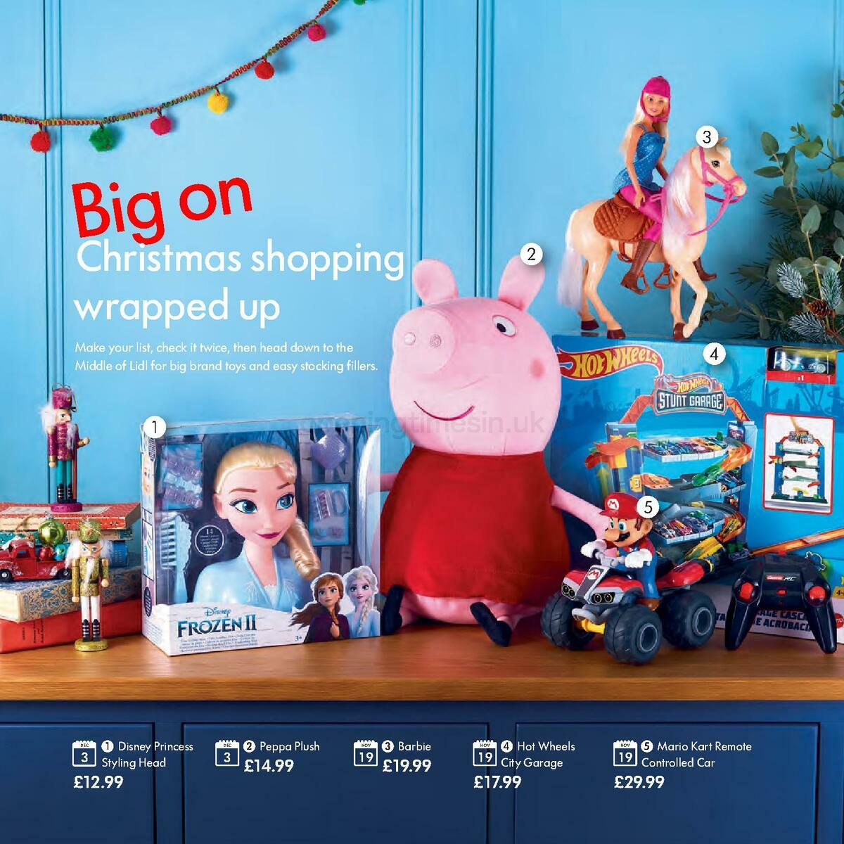 LIDL Christmas Magazine England and Wales Offers from 10 November