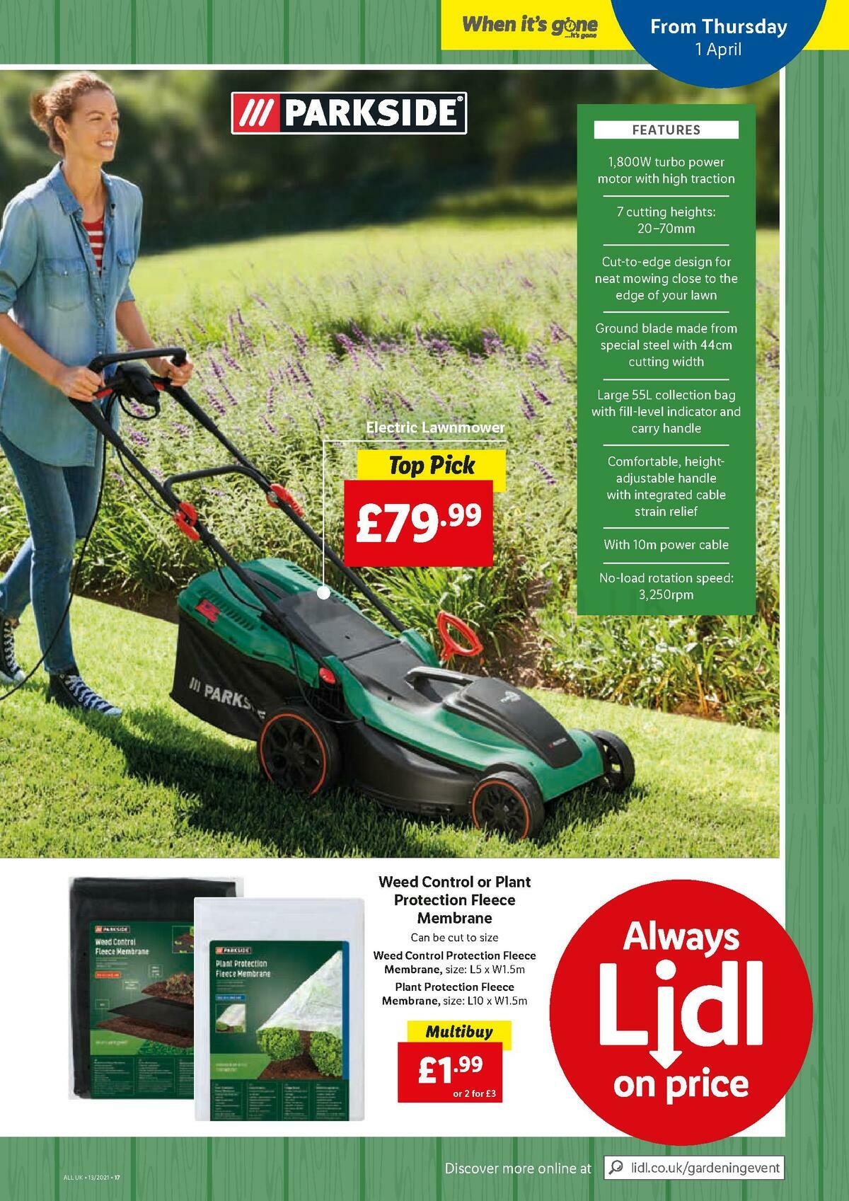 LIDL Offers from 1 April