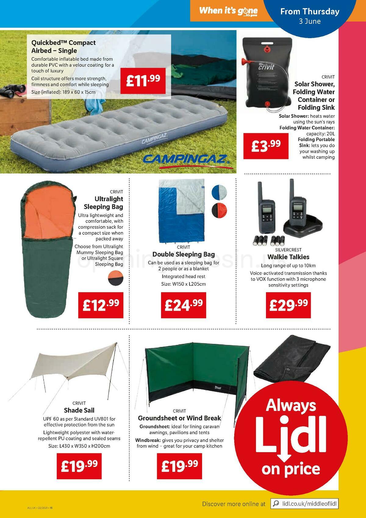 LIDL Offers from 3 June