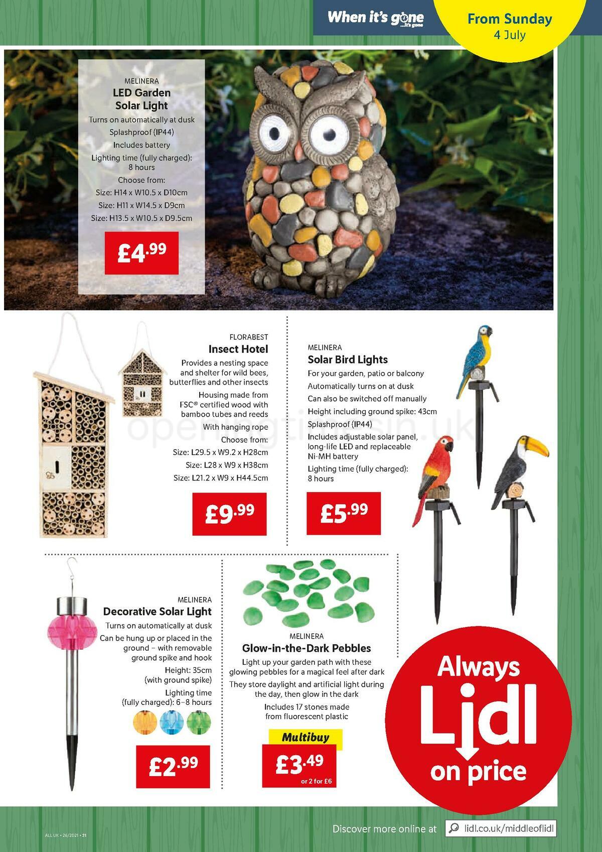 LIDL Offers from 1 July