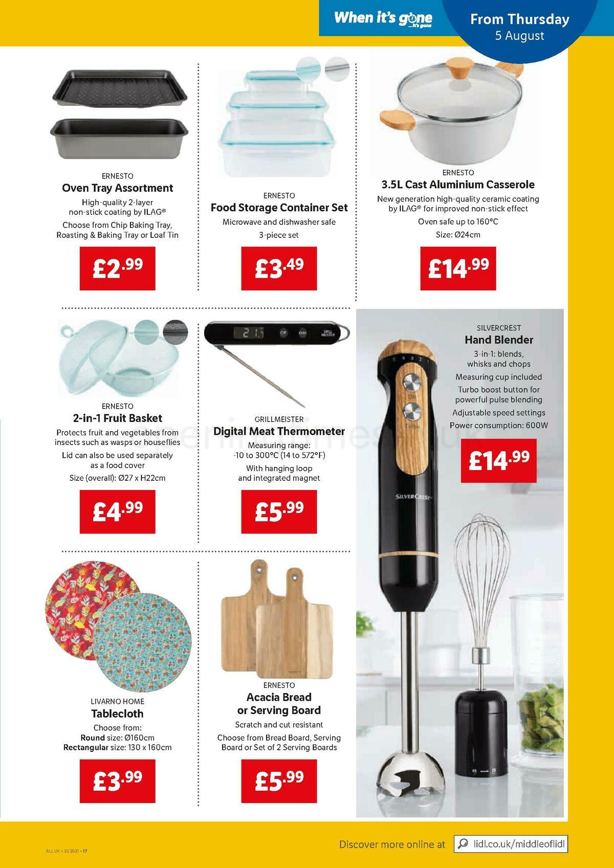 LIDL Offers from 5 August