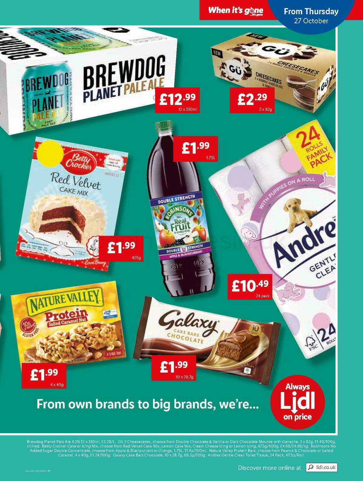 LIDL Offers from 27 October