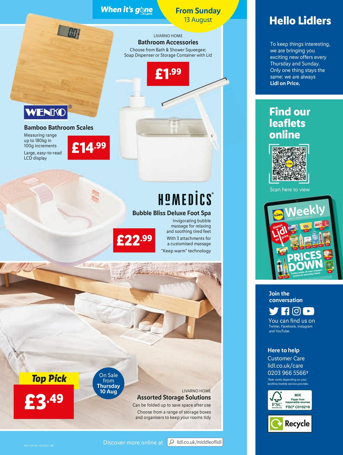 LIDL Offers from 10 August