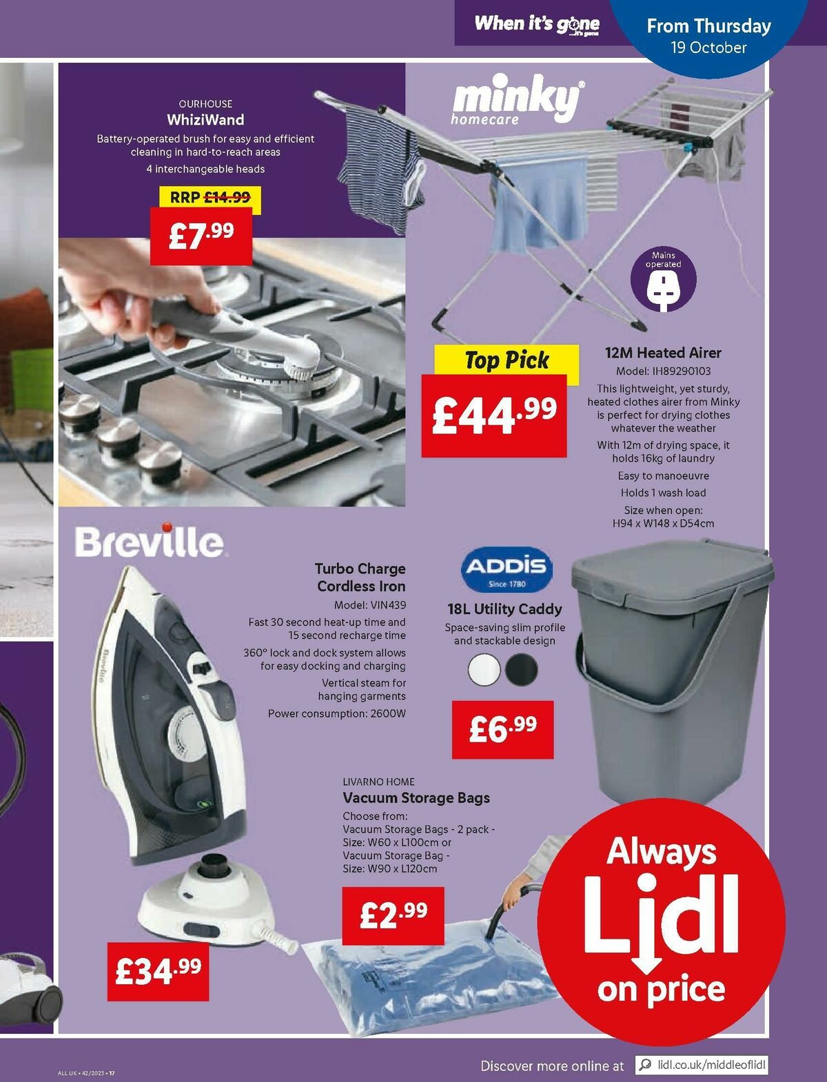 LIDL Offers from 19 October