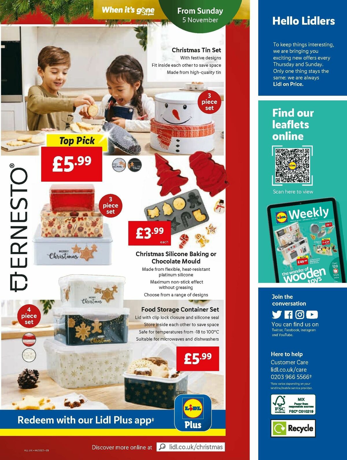 LIDL Offers from 2 November