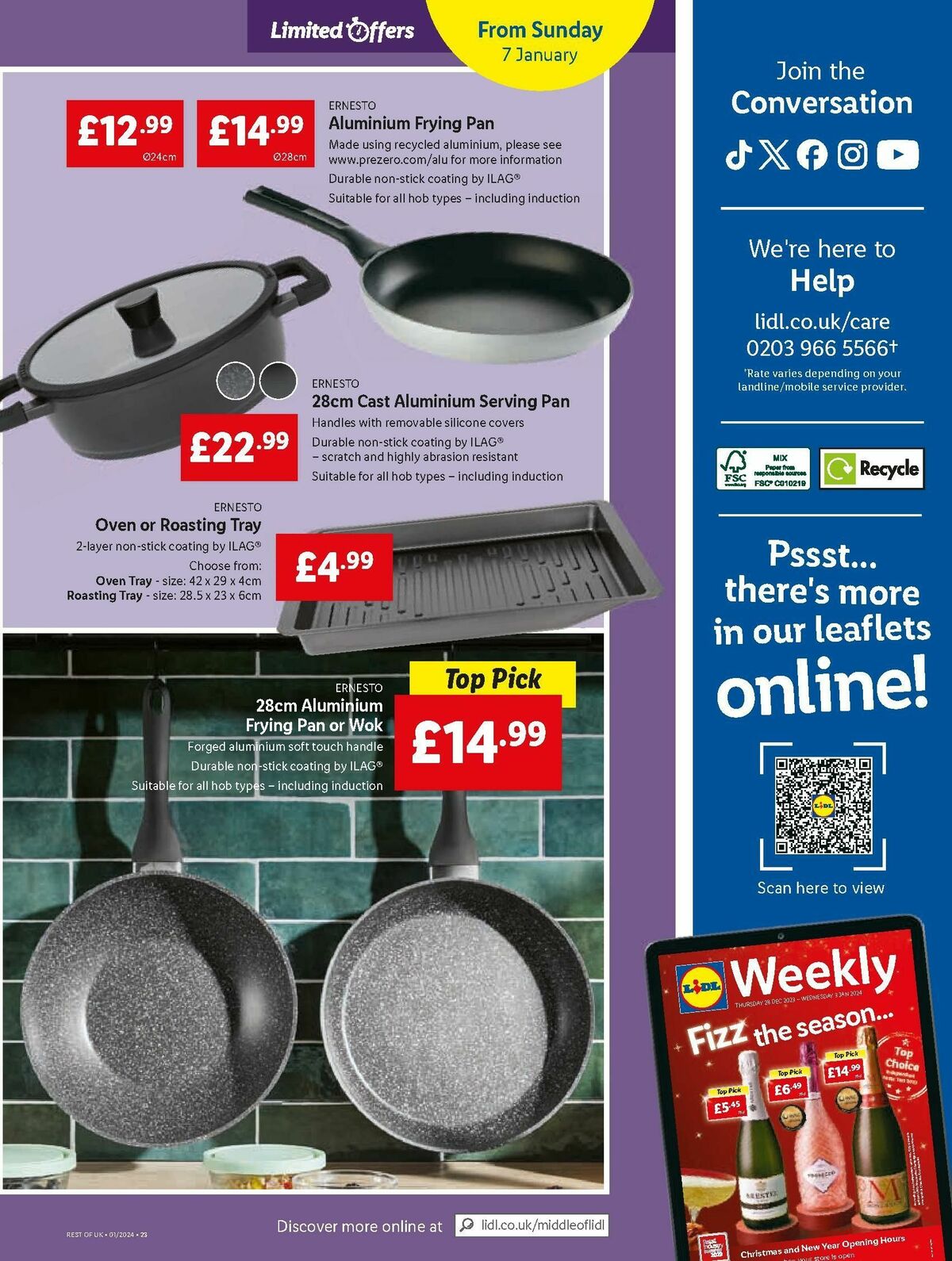 LIDL Offers from 4 January