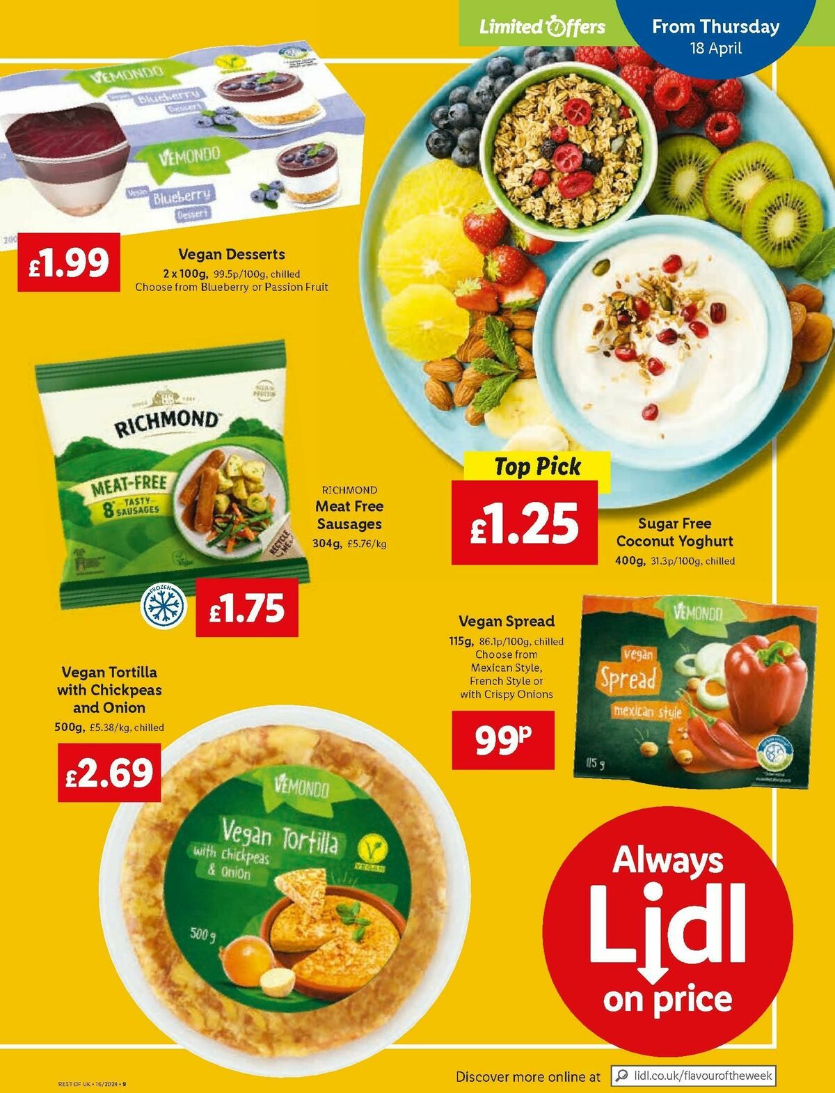 LIDL Offers from 18 April