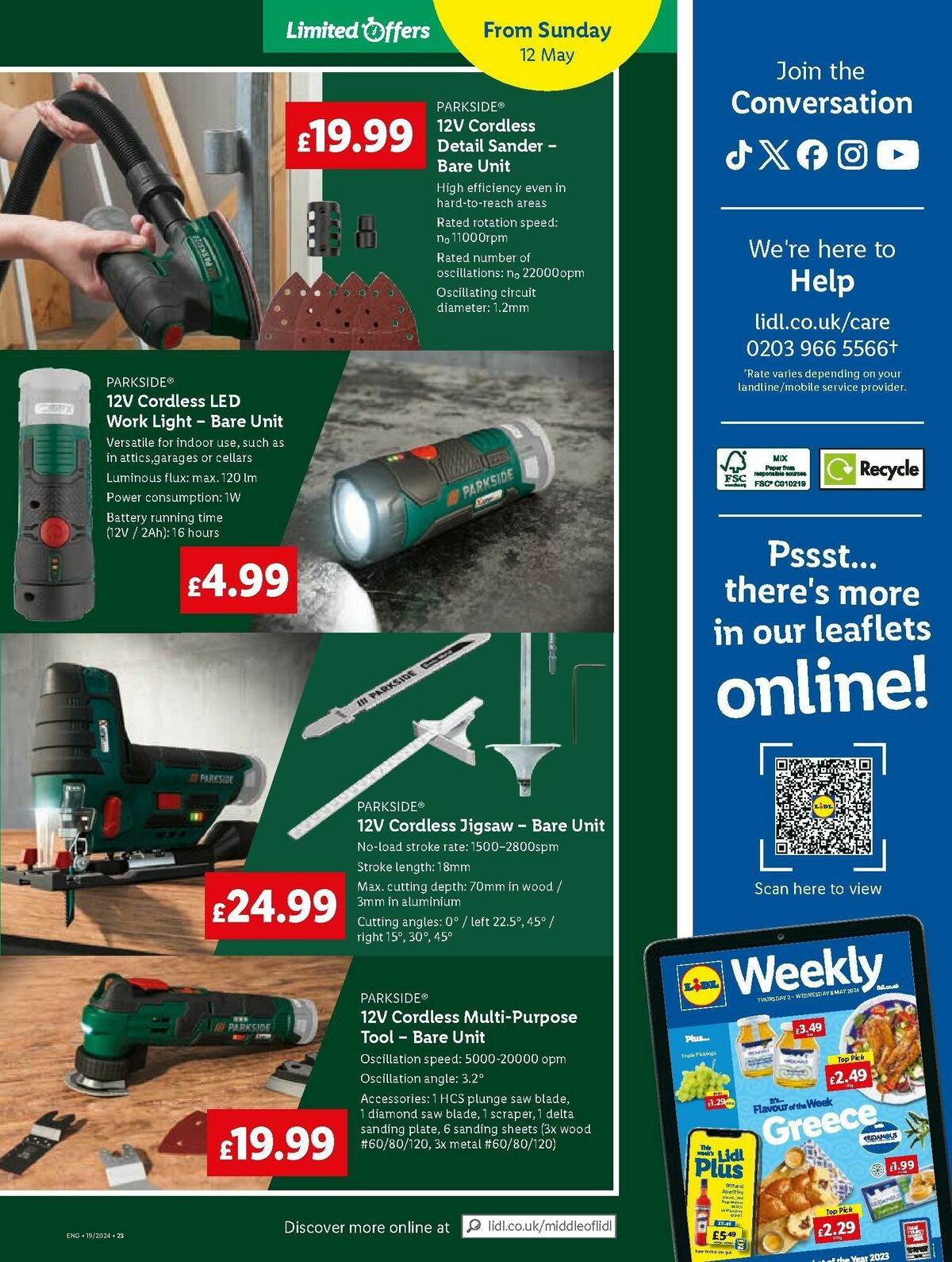 LIDL Offers from 9 May