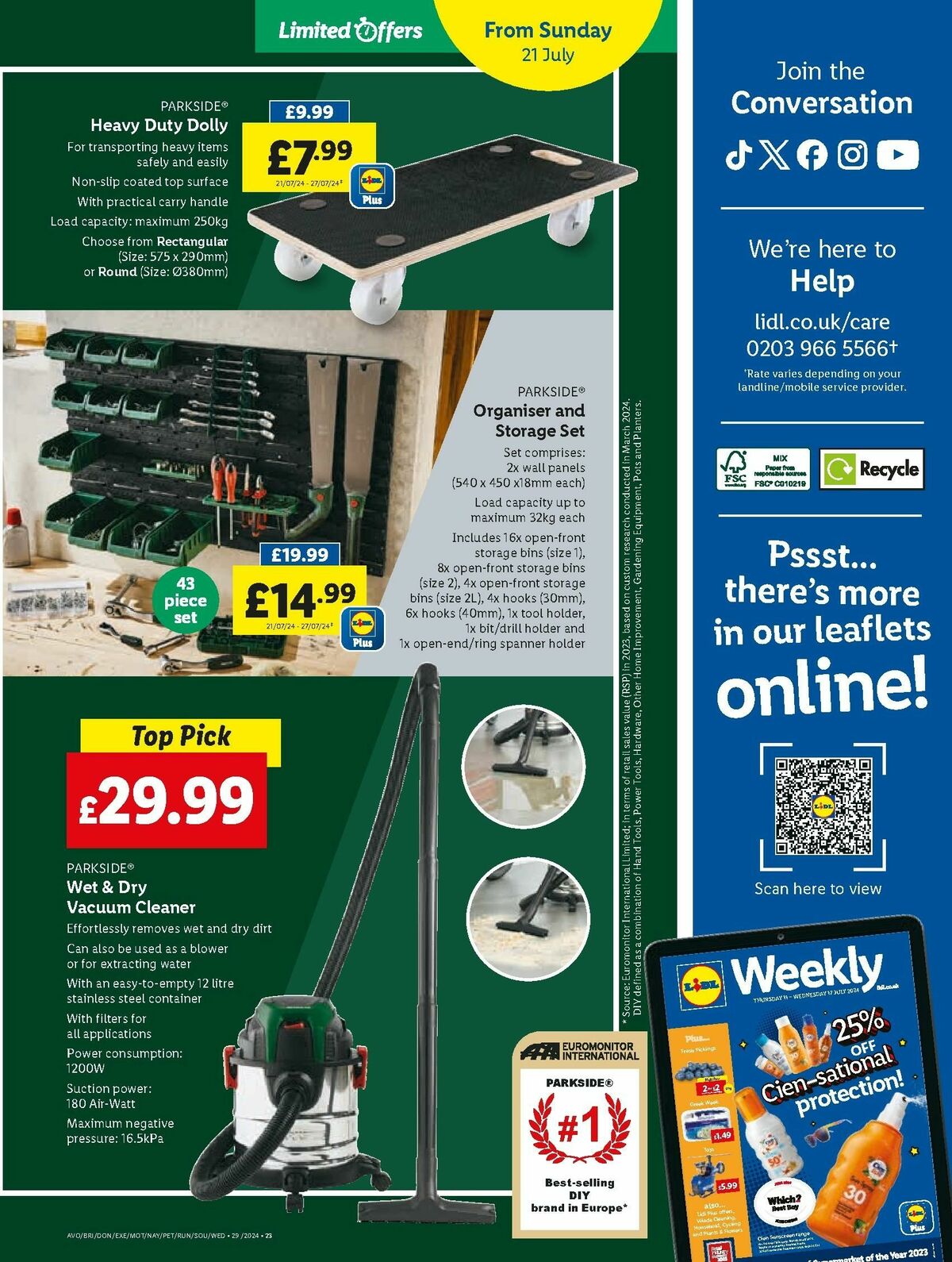 LIDL Offers from 18 July