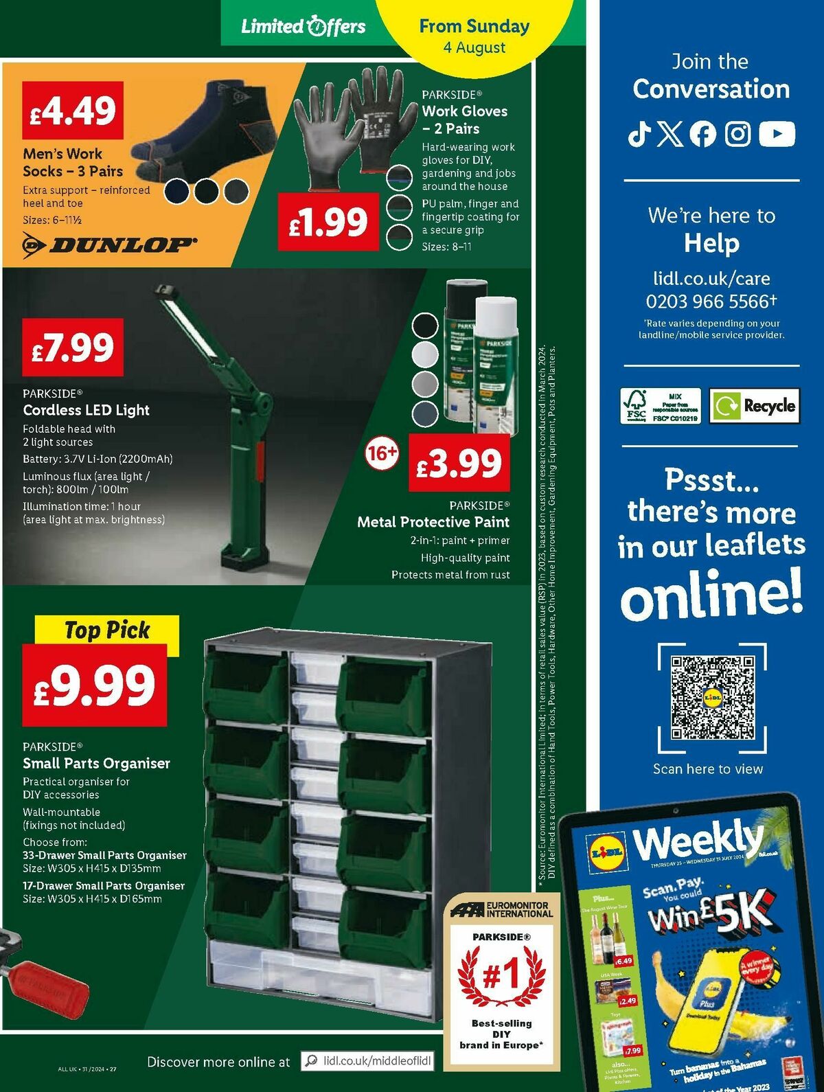 LIDL Offers from 1 August