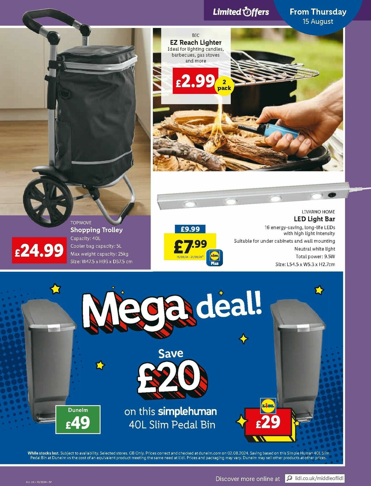 LIDL Offers from 15 August