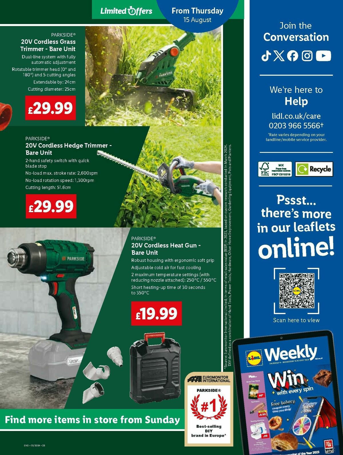 LIDL Offers from 15 August