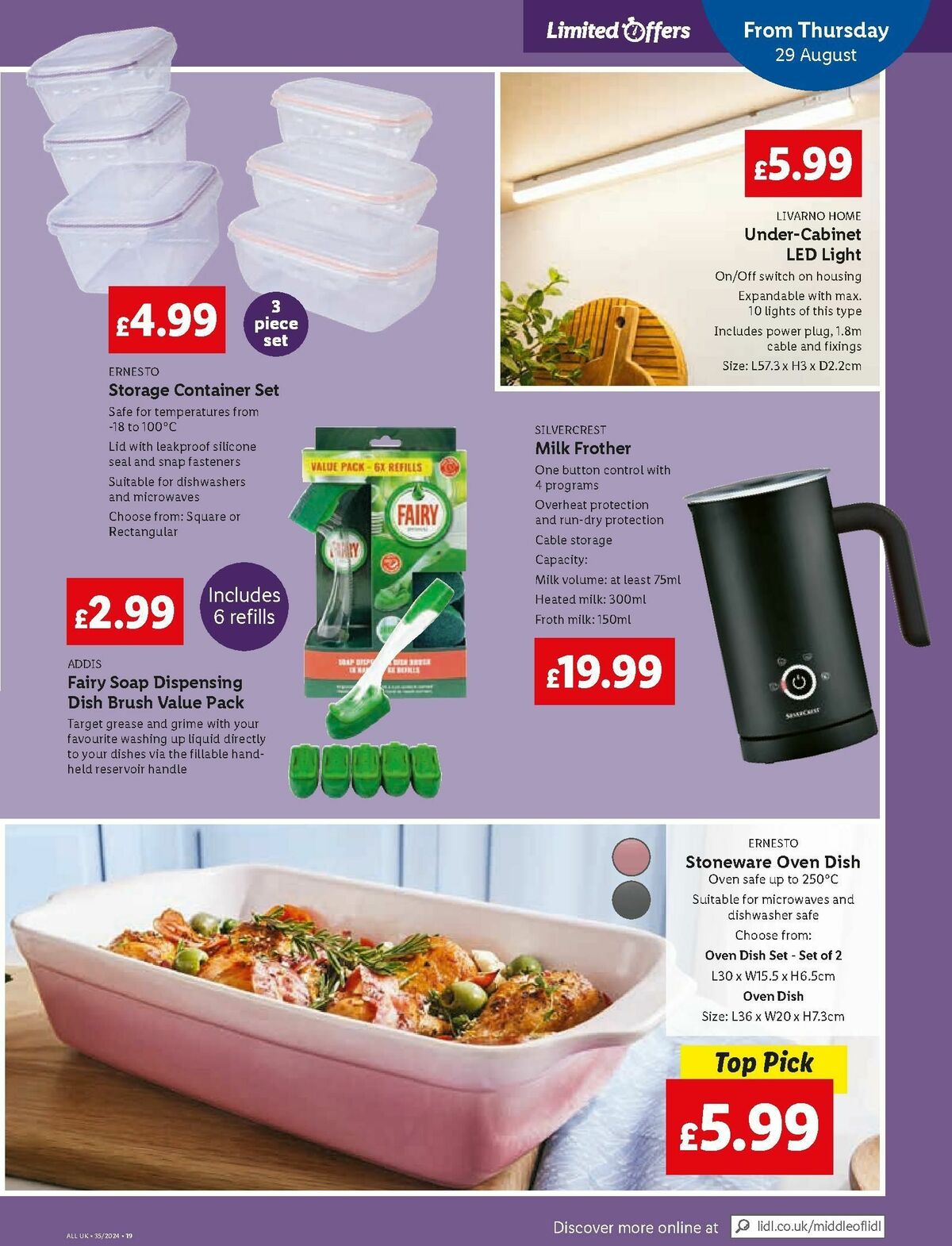 LIDL Offers from 29 August