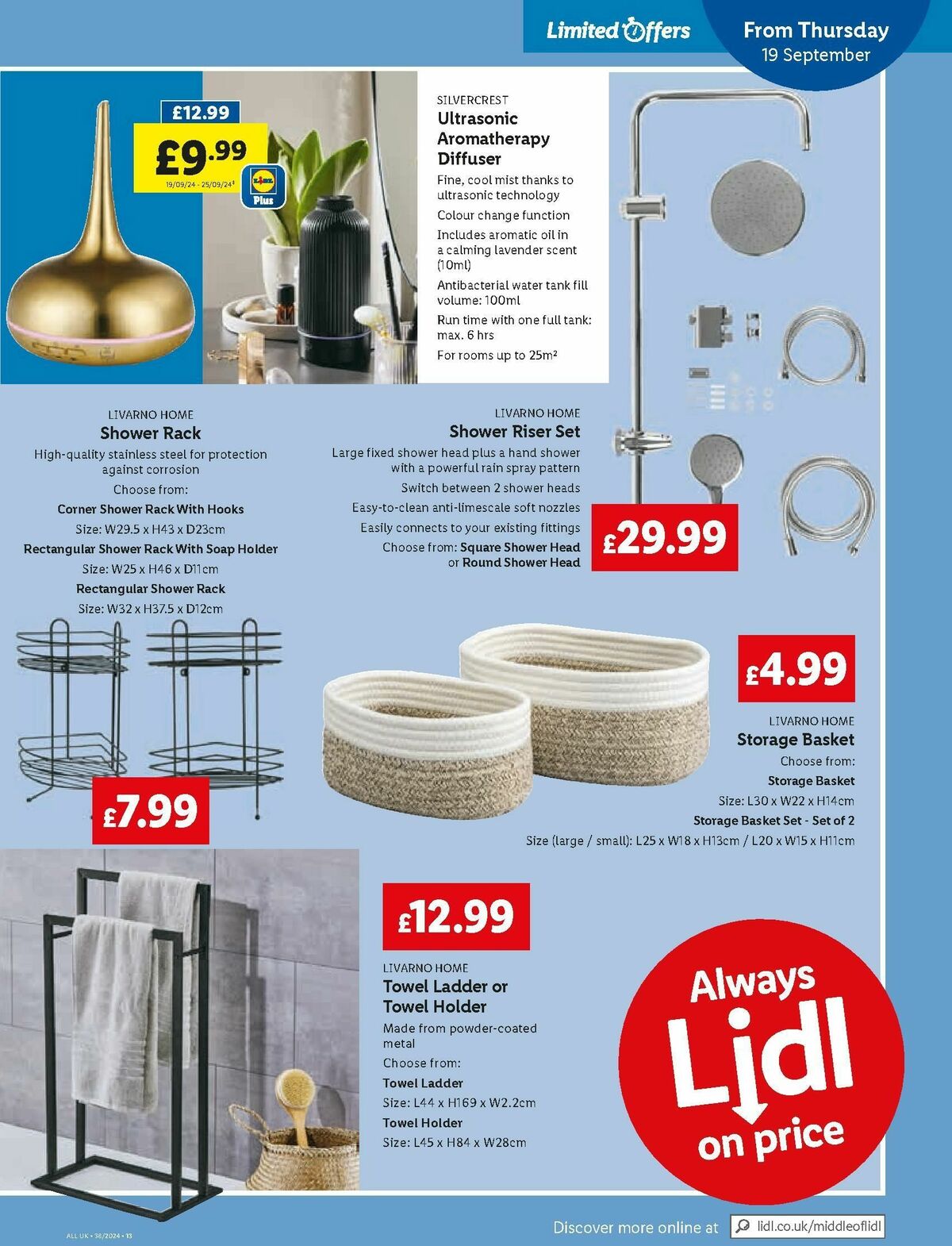 LIDL Offers from 19 September