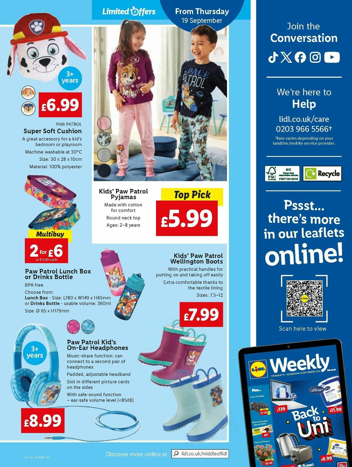 LIDL Offers from 19 September