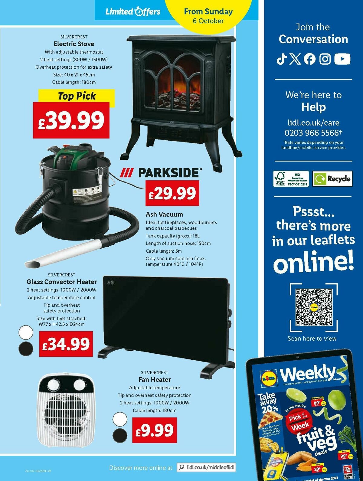 LIDL Offers from 3 October