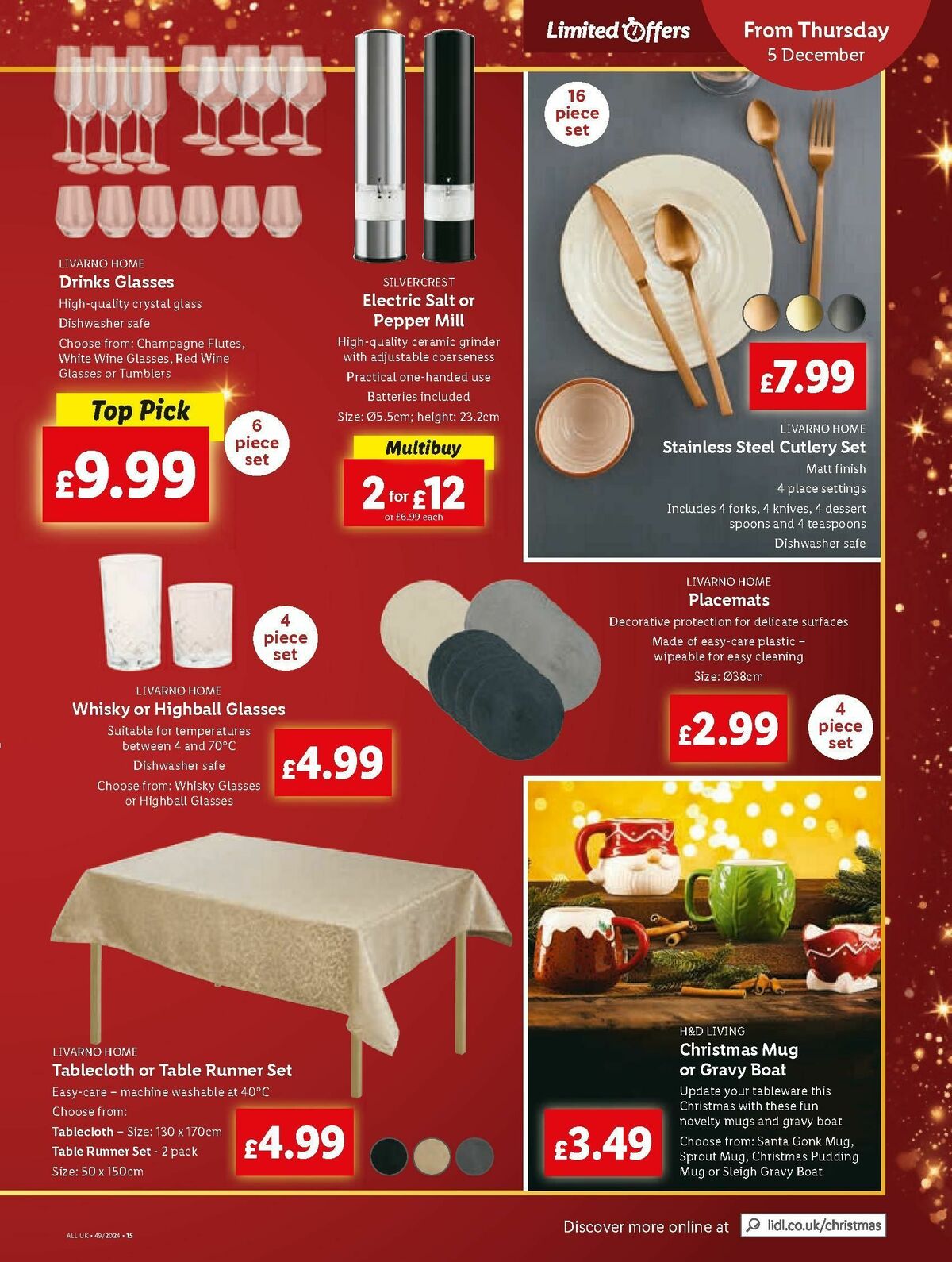 LIDL Offers from 5 December