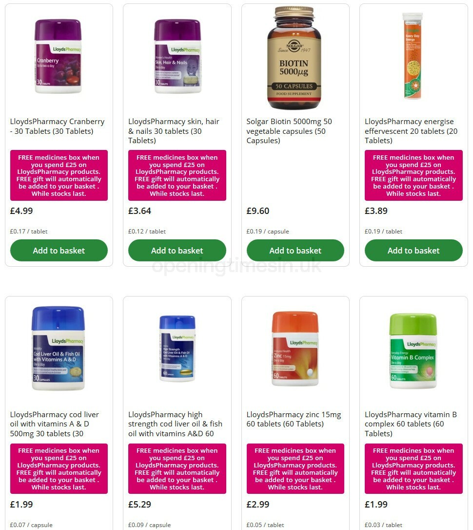 Lloyds Pharmacy Offers from 8 October