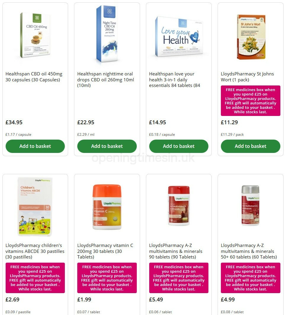 Lloyds Pharmacy Offers from 8 October