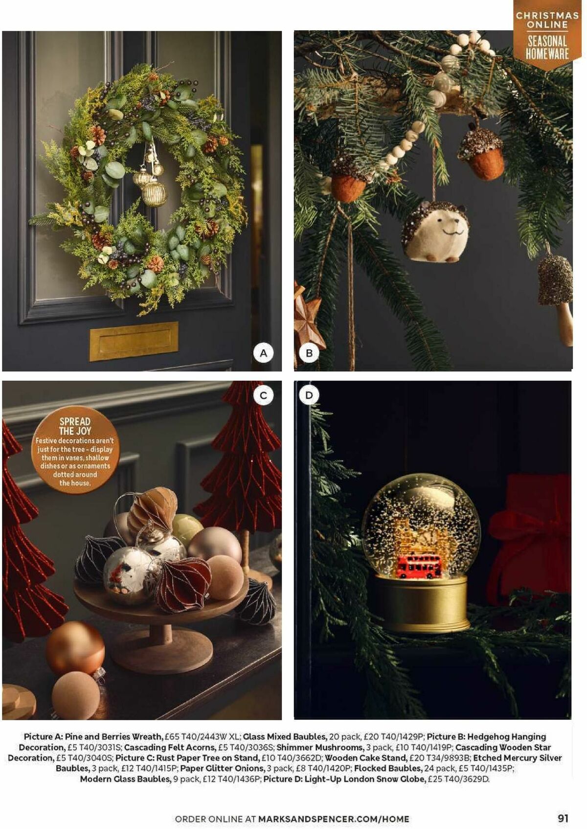 M&S Marks and Spencer Christmas Magazine Offers from 25 September