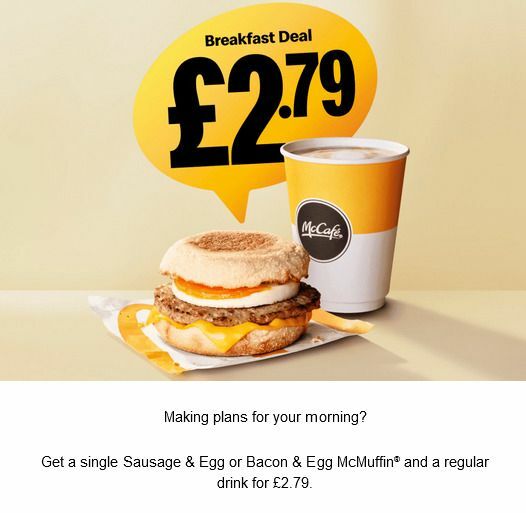 McDonald's Offers from 18 May