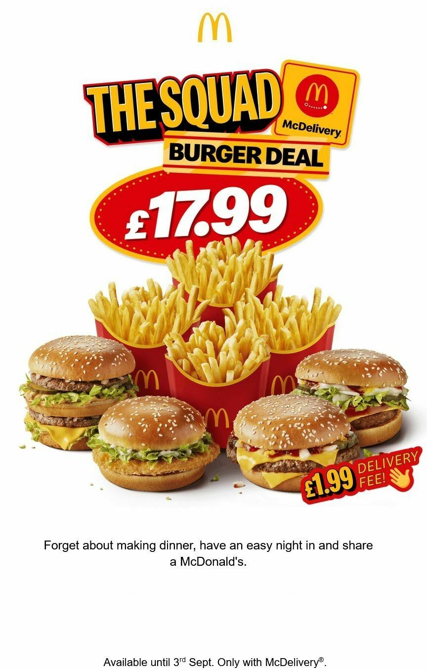 McDonald's Offers from 4 August