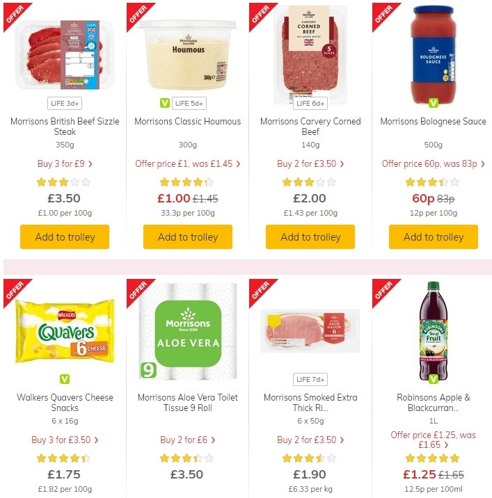 Morrisons Offers from 29 October