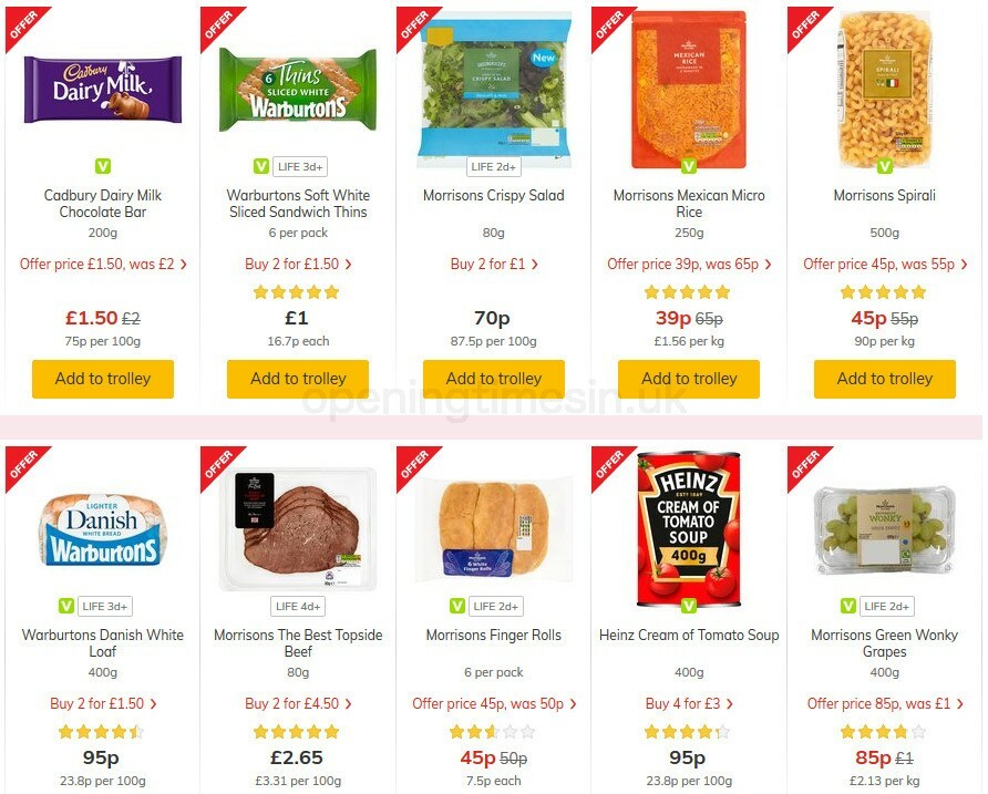 Morrisons Offers from 6 October