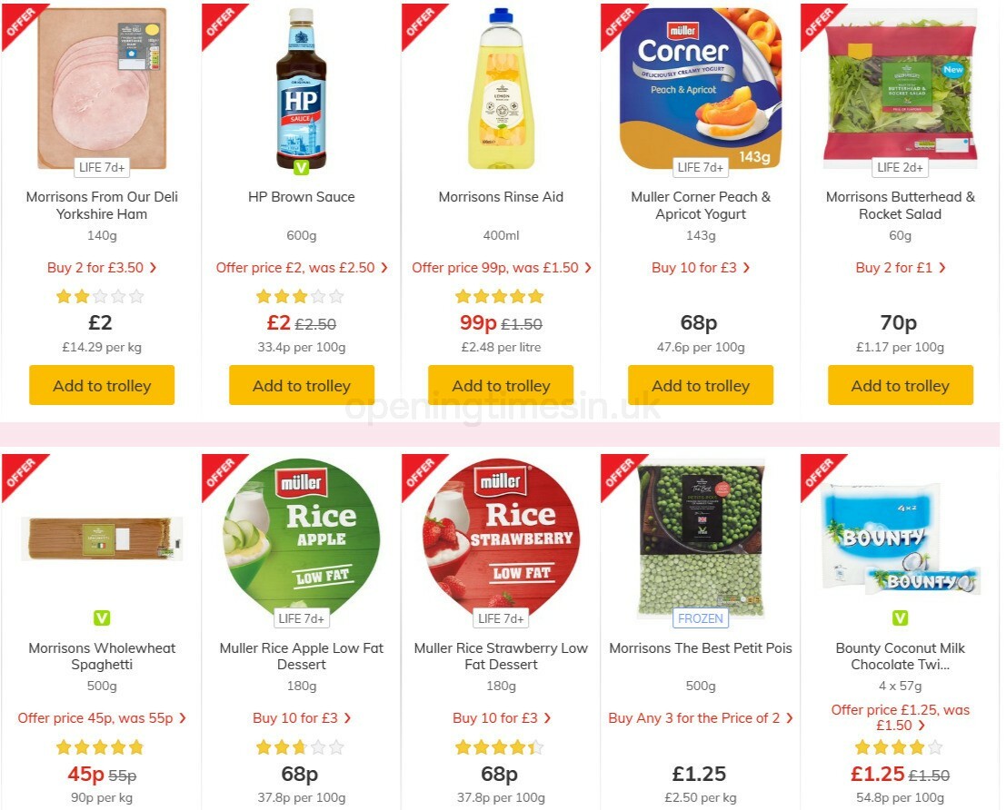 Morrisons Offers from 3 November