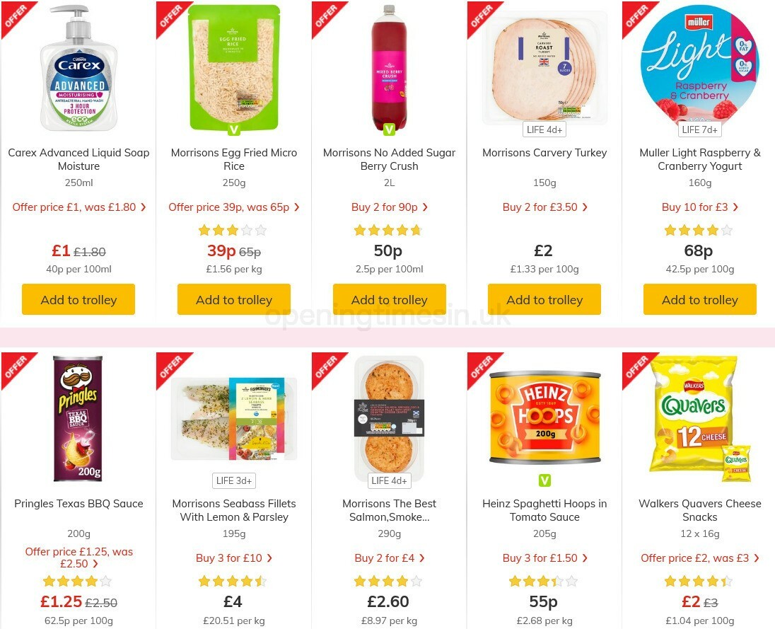 Morrisons Offers from 3 November