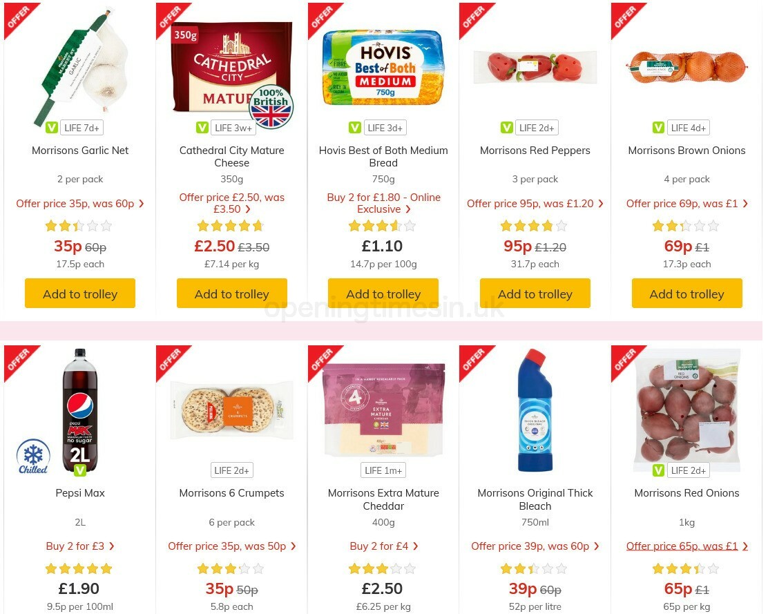 Morrisons Offers from 3 November