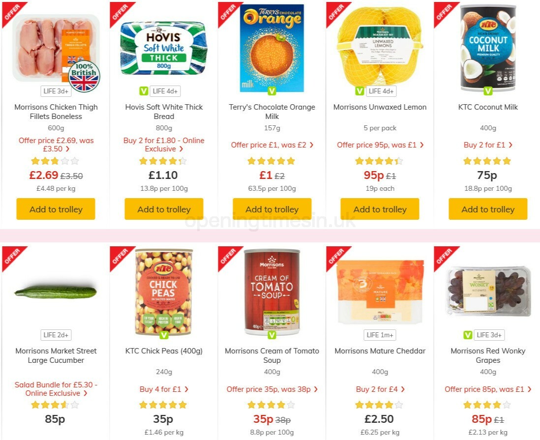 Morrisons Offers from 3 November