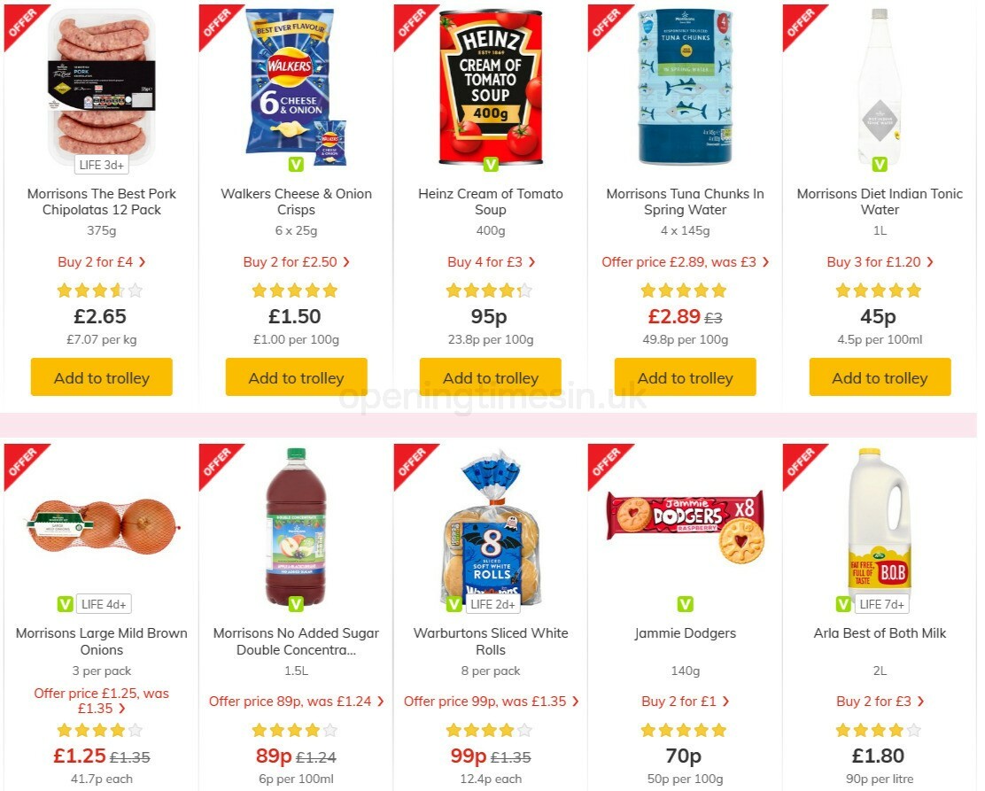 Morrisons Offers from 3 November