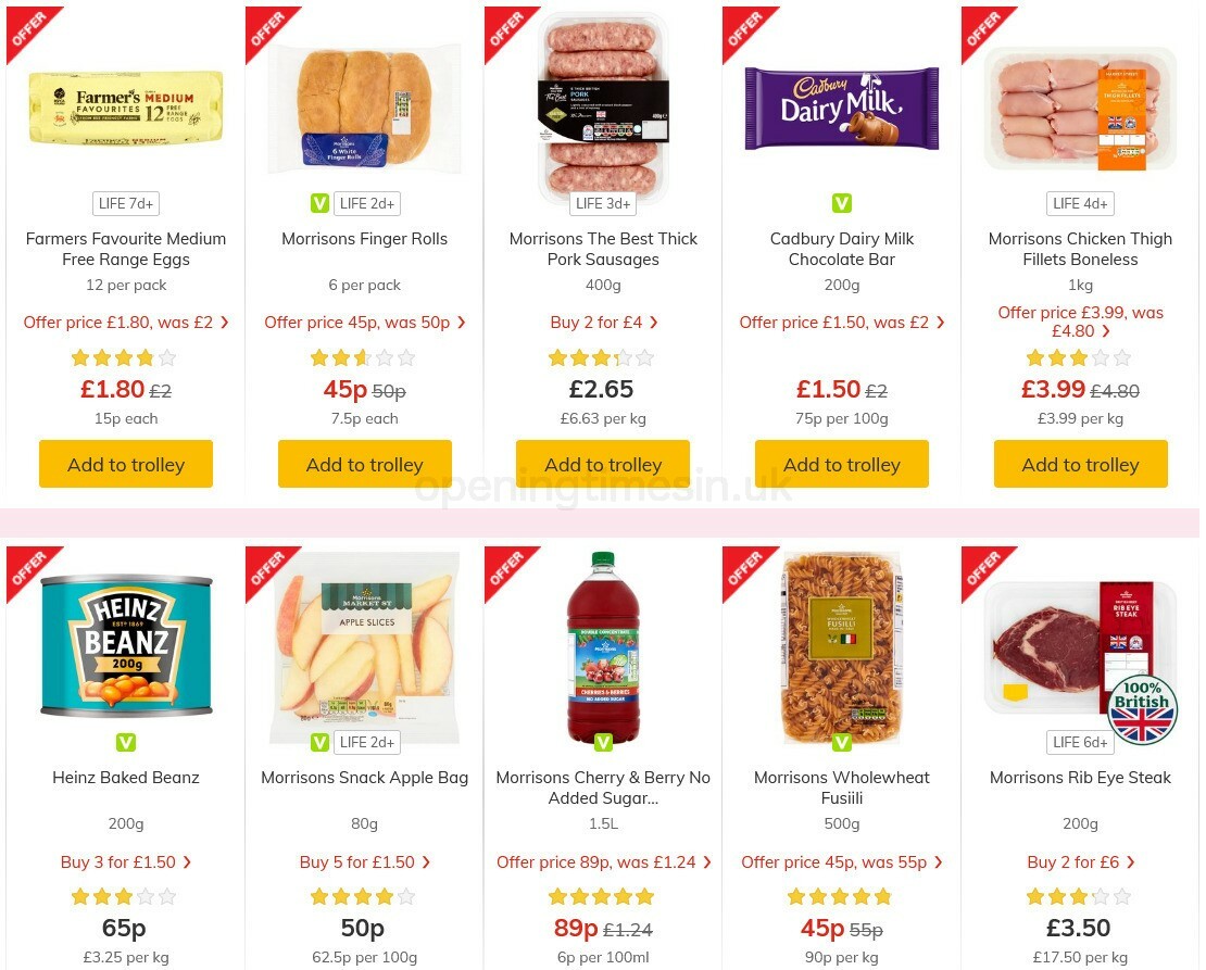 Morrisons Offers from 3 November