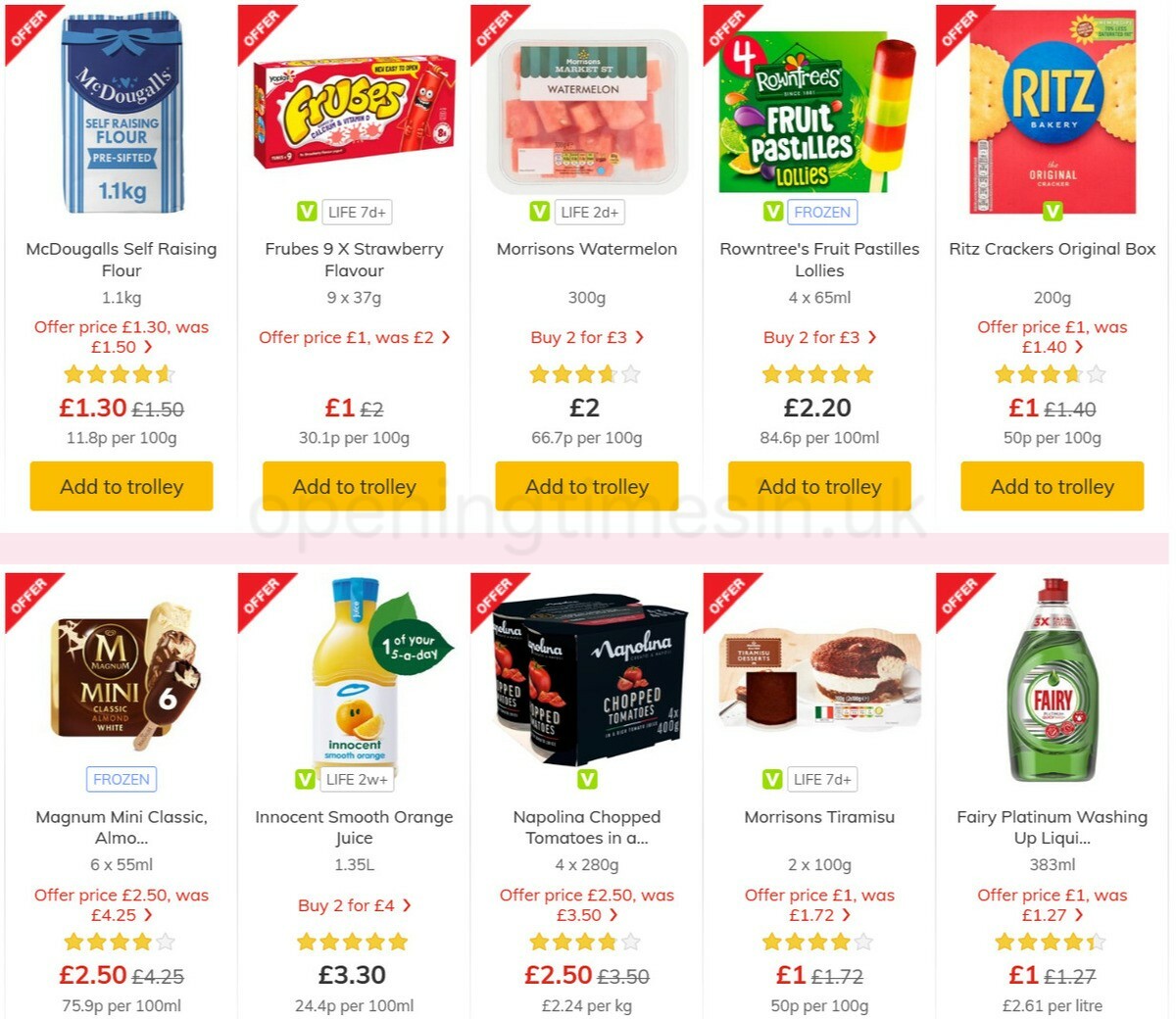 Morrisons Offers from 18 May