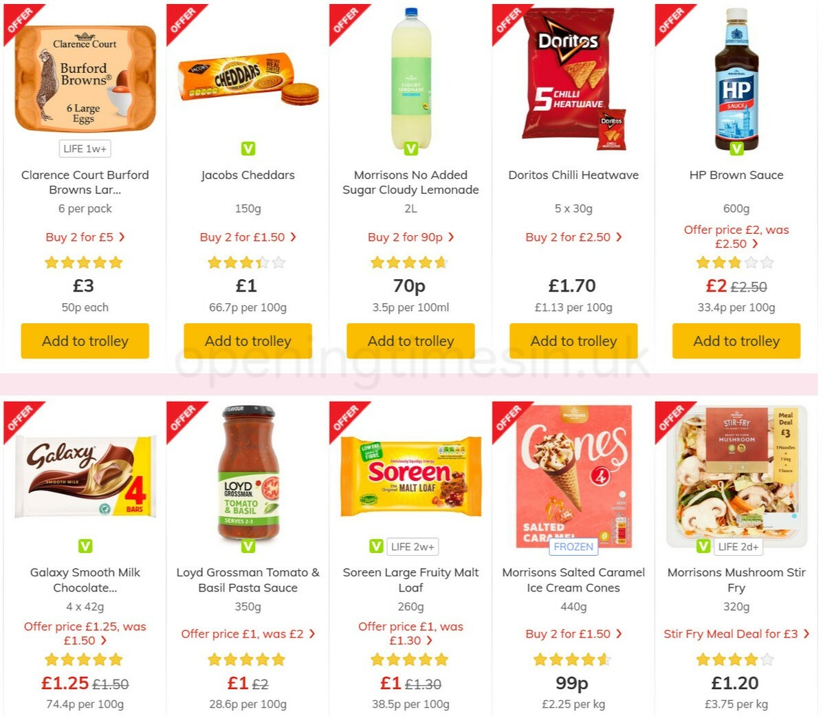 Morrisons Offers from 18 May