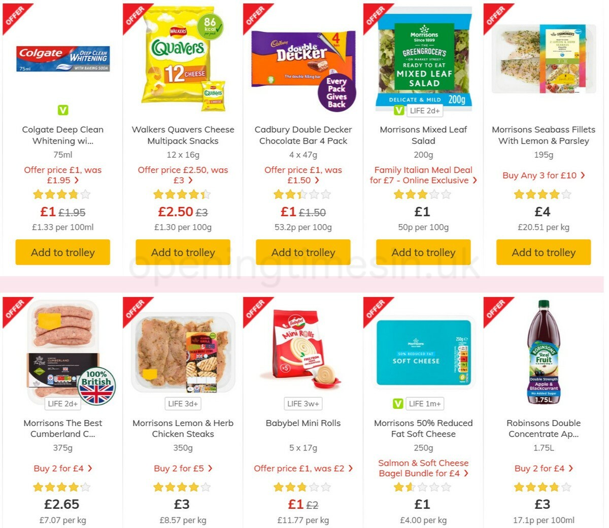 Morrisons Offers from 18 May