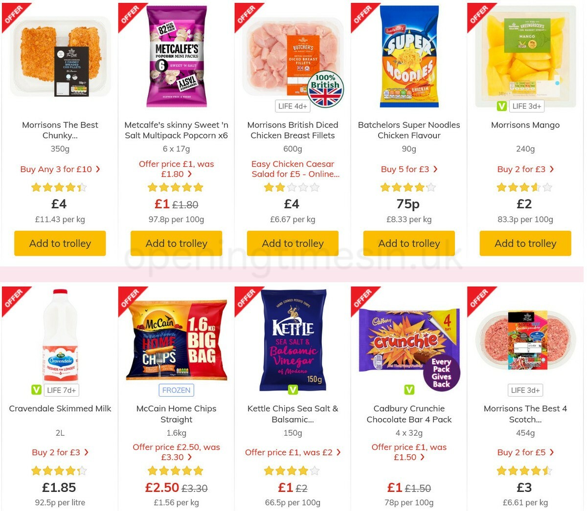 Morrisons Offers from 18 May