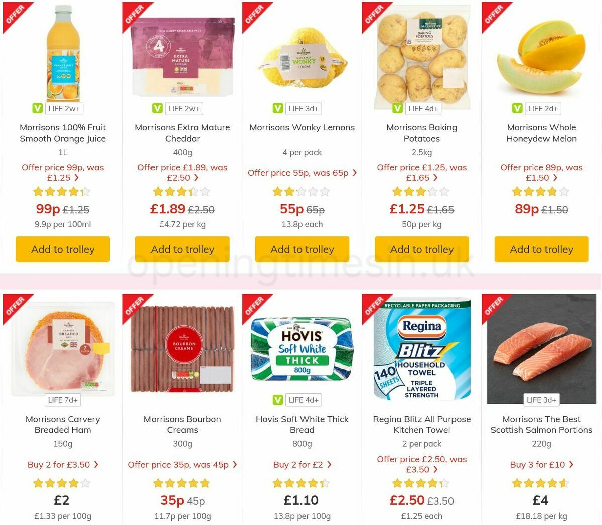 Morrisons Offers from 3 August