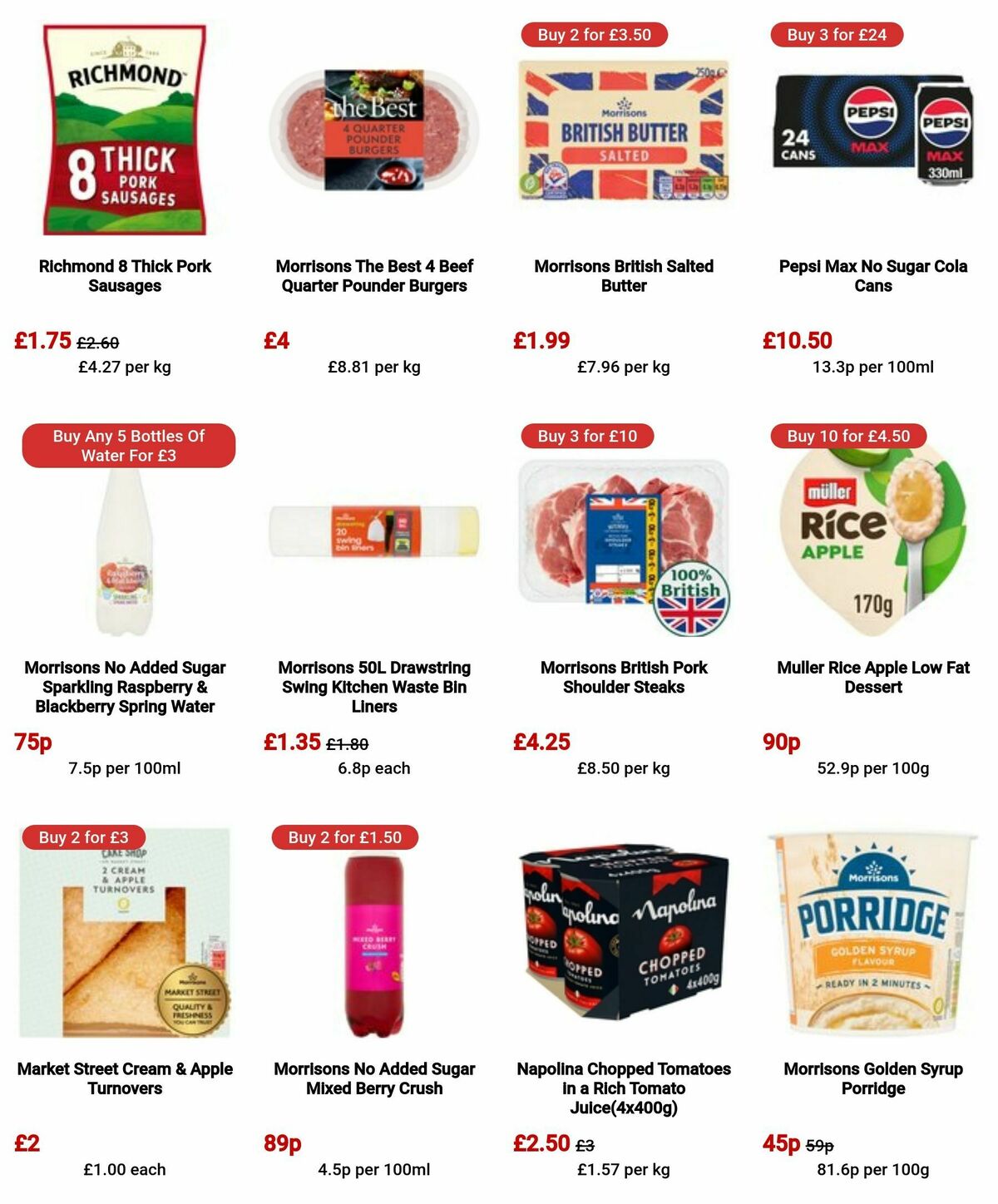 Morrisons Offers from 6 August