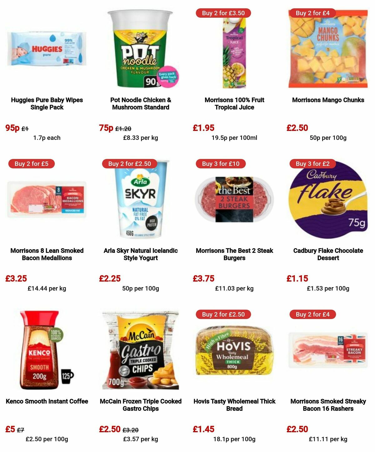 Morrisons Offers from 6 August