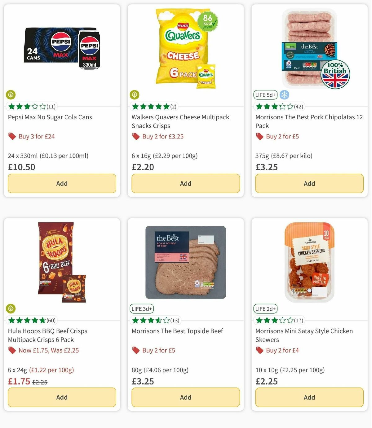 Morrisons Offers from 1 October