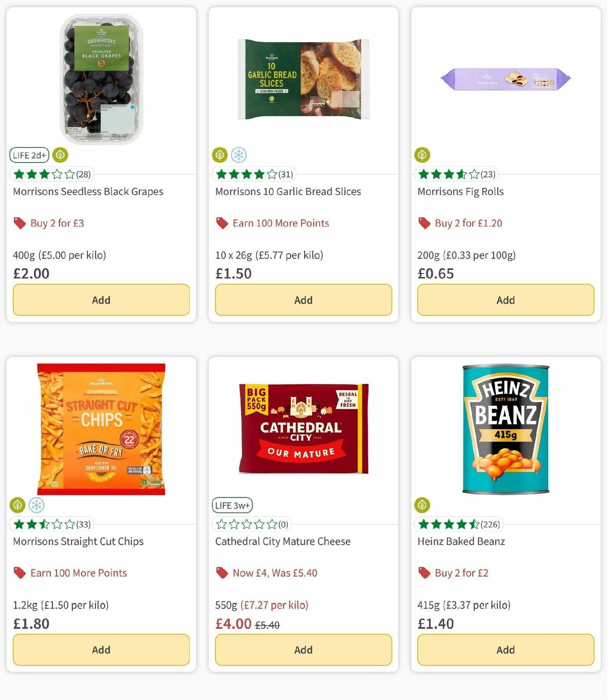 Morrisons Offers from 1 October